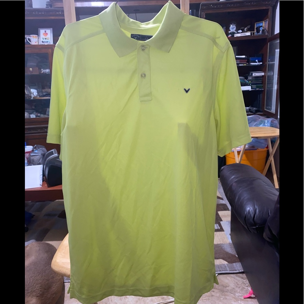 Callaway Men's Yellow Golf Polo